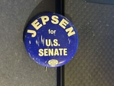 1963 Re-Elect Jack Miller & Jepsen for US Senator Political PinBack Buttons picture