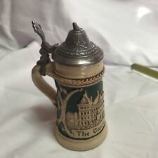 Miniature 4 1/2” Beer Stein The Capitol Albany NY Made In Germany picture