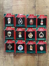 Lot of 12 Hallmark Keepsake Miniature Ornaments  1990-1992, NOS picture