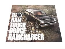 Original 1982 Dodge Ram Tough Ramcharger Foldout Sales Brochure 82 picture