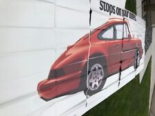 1989 Porsche 911 Carrera 4 Coupe Full Sized Outdoor Advertising Billboard RARE picture