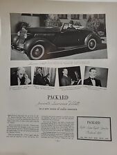 1935 Packard 120 Motor Car Fortune Magazine Print Advertising Lawrence Tibbett picture