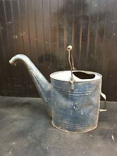 Vintage Galvanized Radiator Water Can Filling Gas Station Equipment Wood Handle picture