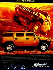  Chevrolet Hummer Escape Claws 2004 BF Goodrich Original Print Ad-8.5 x 11
