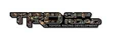 TRD TOYOTA OFF ROAD TACOMA TUNDRA DECAL STICKER _ BLACK with REAL TREE CAMO picture