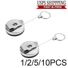 Retractable Steel Wire Rope Elastic Key Chain Anti Lost Secure Key Chain picture