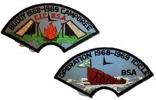Central Indiana Council Patch Set Buddy Camporee Operation Icicle BSA 1968-69 picture