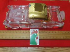 LEAD CRYSTAL CAR 1956 FORD THUNDERBIRD  FRANKLIN MINT 22K GOLD PLATED 20 cm 630g picture