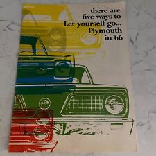 1966 Plymouth Barracuda Fury Belvedere Automobile Dealer Sales Brochure picture