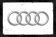 Audi Motors Rustic Vintage Sign Style Poster picture