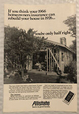 Vintage 1976 Allstate Original Print Ad Full Page - You’re Only Half Right picture