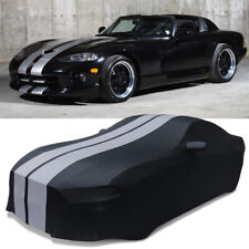 Satin Stretch Indoor Car Cover Scratch Dustproof Gray For Dodge Viper R/T-10,SRT picture