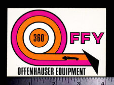 OFFY Offenhauser Equipment 360 - Original Vintage 60's 70's Racing Decal/Sticker picture