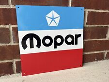 MOPAR vintage logo advertising garage sign baked Chrysler picture