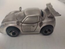 Promotional Pewter Race Car Coin Bank Sheridan No Tarnish Autopart International picture