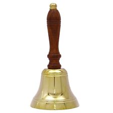 Nautical Brass Hand Bell Vintage School Calling Bell Sound Valentine's Day Gift picture