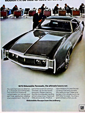  1970 Oldsmobile Toronado Vintage Escape Machine Original Print Ad 8.5 x 11