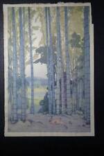 Rare, Self-Printed, First Printing, Hiroshi Yoshida, Bamboo Grove, Showa 14, 193 picture