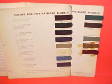1939 PACKARD SIX SUPER EIGHT TWELVE CONVERTIBLE VICTORIA TOURING PAINT CHIPS picture