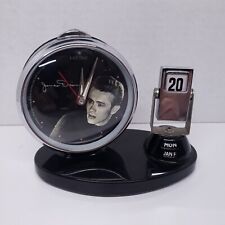 Vintage Centric James Dean Alarm Clock Glow In The Dark Flip Date Needs Movement picture