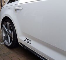 Audi rings logo decals stickers car window a4 a7 quattro graphics vinyl bumper picture