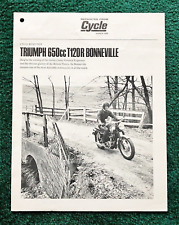 RARE ORIGINAL 1969 TRIUMPH MOTORCYCLE BROCHURE T120R BONNEVILLE 650 picture