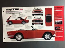 1969 - 1976 Triumph TR6 Roadster Poster, Spec Sheet, Folder, Brochure - RARE picture