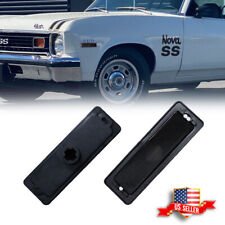 For 1970-1974 Chevy Nova Smoked Lens Front / Rear Bumper Side Marker Lights 2PCS picture