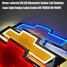 Three-colored 5D LED Chevrolet Sedan Tail Emblem Logo Light NO TRUCK NO FRONT picture
