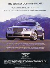 2004 2005 Bentley Continental GT  - Original Advertisement Print Art Car Ad J692 picture