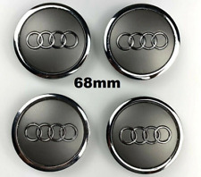 4x Silver Grey fits Audi Alloy Wheel Centre Caps Badges 68-69mm (Full Set) Car picture