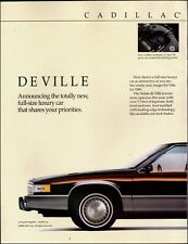 1988 Vintage ad Cadillac Deville retro Car Auto Vehicle black  01/05/23 picture