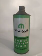 Vintage Green Mopar Cone Top Tin Can 1 Quart Power Steering Fluid Chrysler USA picture