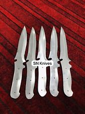 LOT OF 5PCS HANDMADE D2 TOOL STEEL HUNTING BOWIE READY BLANK BLADES W/SHEATH picture