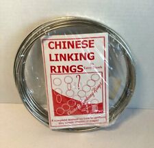 Vintage The Great Houdini Chinese Linking Rings Magic Trick Metal Round Links  picture