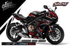 Graphics Decal Kit Wrap Compatible with Honda Cbr 650R 2021 Shark picture