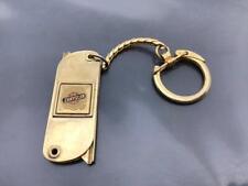 Vintage Promo Keyring CHRYSLER LOGO Keychain 2 BLANK KEYS Ancien Porte-Clés CLÉS picture