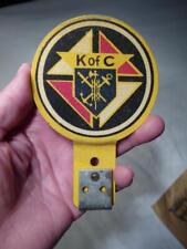 1940s-50s NOS K OF C KNIGHTS OF COLUMBUS TRUNK LID AUTO-GLO EMBLEM Topper picture