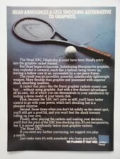 Head XRC Graphite Tennis Racquet  Ad 1978 Ball Vintage Magazine Print picture