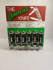1960’s NOS THE CAMPER'S KNIFE Double Sided STORE DISPLAY With 12 Unused Knives picture