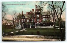 c1910 ALBANY NEW YORK NY GOVERNOR'S RESIDENCE STREET VIEW EARLY POSTCARD P2637 picture