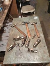Vintage Lot Of Stanley Plumb Ball Peen Etc Etc Hammers And Heads picture