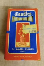 Vintage 4 Inch Candles for Angel Chimes Made in Holland 1 Dozen White 1940s ? picture