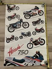 Honda Motocycle 750 Poster 1986 ~22.5”x34.5” picture