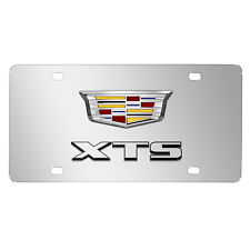 Cadillac XTS Crest 3D Dual Logo Mirror Chrome Stainless Steel License Plate picture