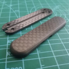 2PCS Full-Featured Carbon Fiber Scales Patch for 58mm Victorinox Swiss New picture