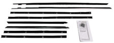 Window Sweeps Weatherstrip for 1964 Ford Galaxie Black Front Rear Left Right picture