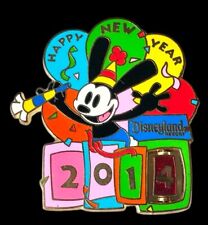 DISNEY Pin OSWALD The Lucky Rabbit Happy New Year 2014-2015 LE  PIN  picture