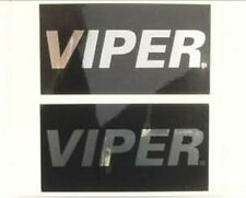 2 VIPER CAR ALARM WINDOW DECALS STICKER DOUBLE SIDED EMBLEM ORIGNAL AUTHENTIC picture