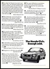 1974 Magazine Car Print Ad - HONDA Civic A7 picture